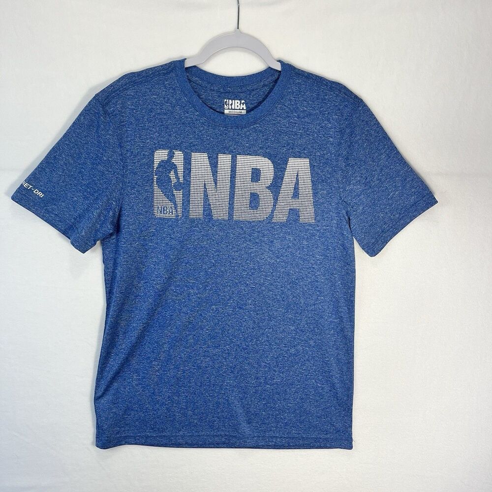 NBA Men's T-shirt Mens Size Small Blue/White NBA Logo